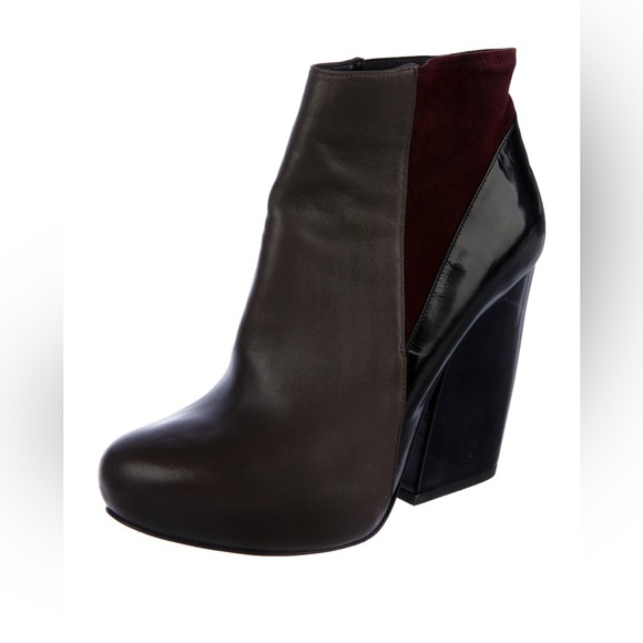 Pierre Hardy Brown and Black Ankle Boots - Picture 2 of 5